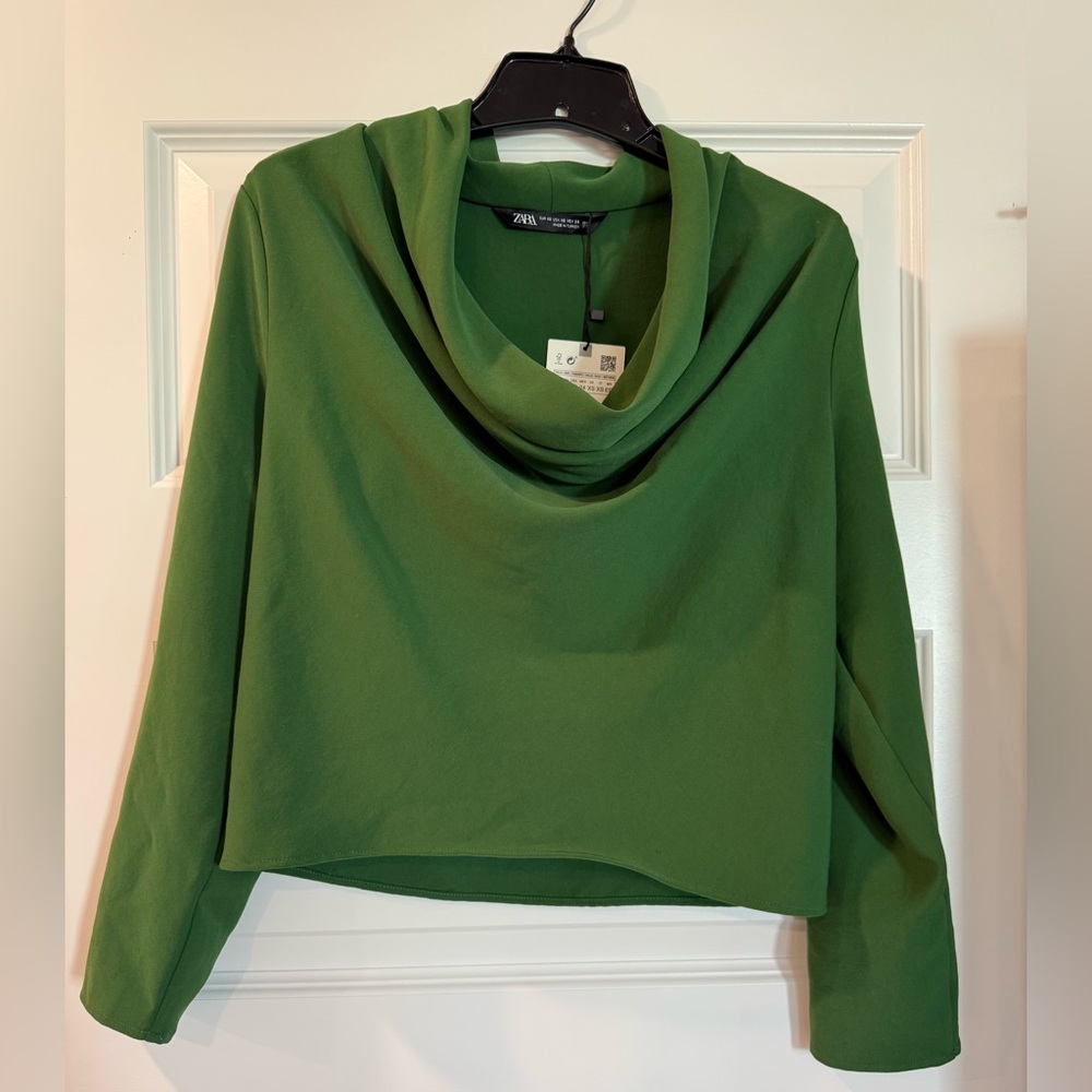 Zara Emerald Green Top XS